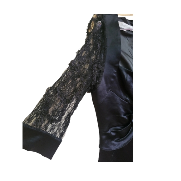 MaxMara Party silk and mesh black dress, size Large - Picture 5 of 10